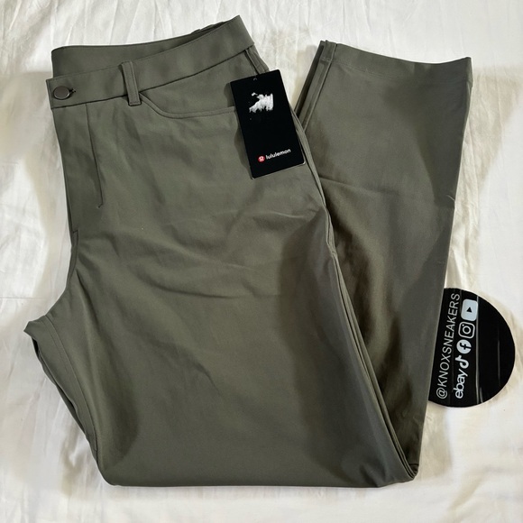 Lululemon ABC Classic-Fit 5Pkt Pant 32”L *Warpstreme ARMG Army